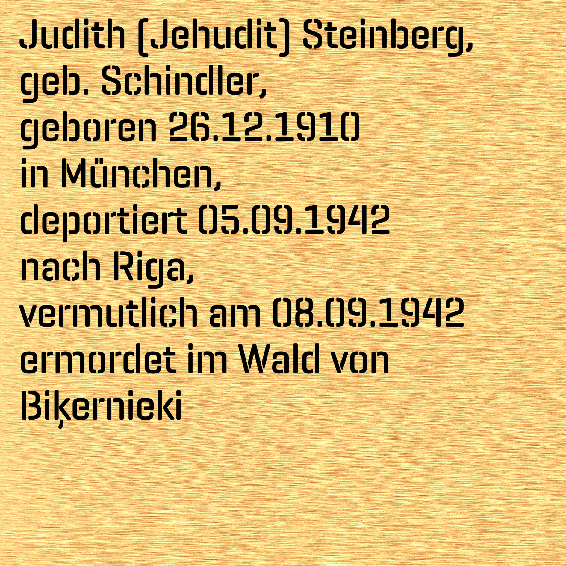 Judith (Jehudit) Steinberg Steinberg