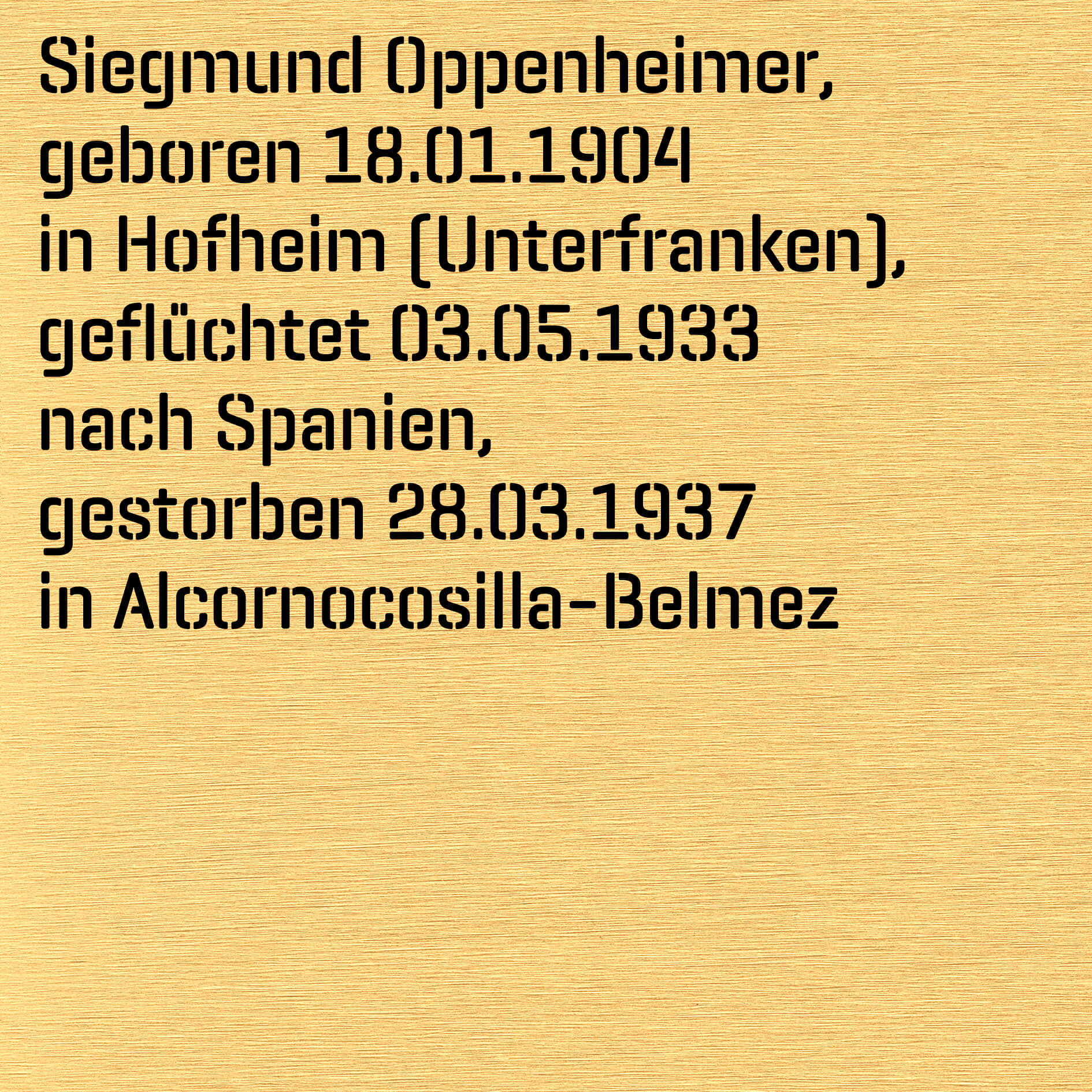 Siegmund Oppenheimer Oppenheimer
